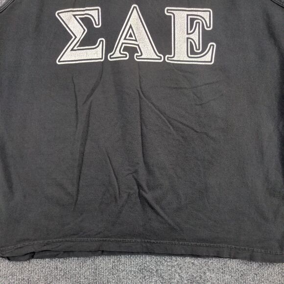 American Apparel Men's Sigma Alpha Epsilon Graphic Tank Top Black Large - Picture 5 of 13
